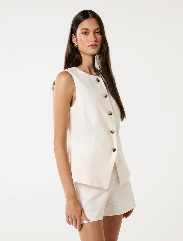 Pip High Neck Waistcoat
