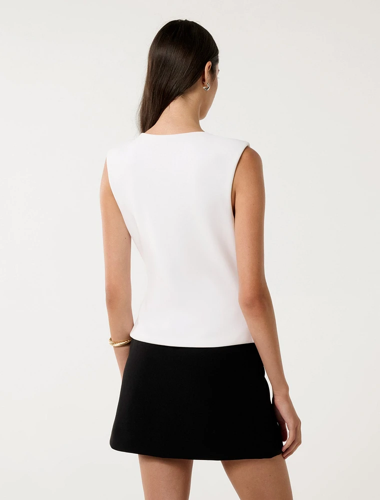 Chloe Shoulder Pad Top