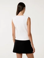 Chloe Shoulder Pad Top