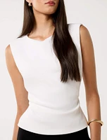 Chloe Shoulder Pad Top