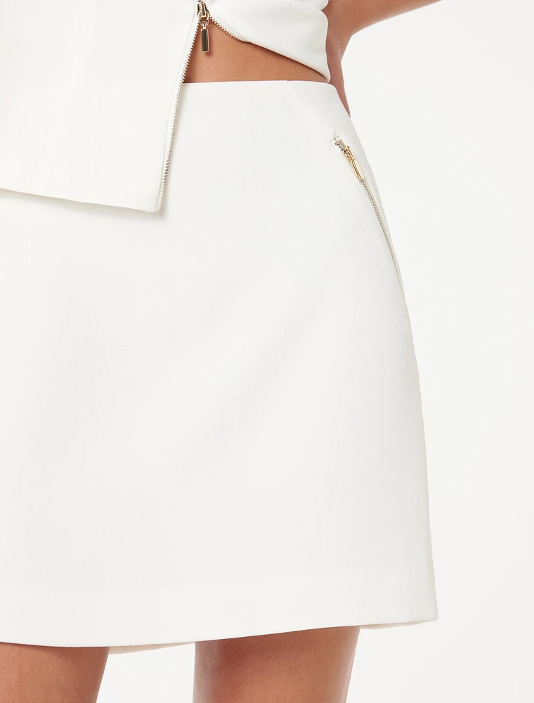 Paris Zip Mini Skirt