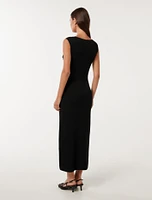 Harriet Zip Through Midi Dress