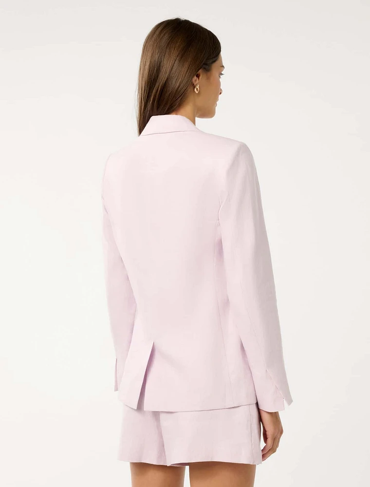 Laura Two Button Linen Blazer