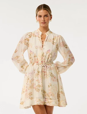 Rhys Petite Fluted Mini Dress