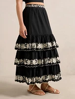 Blaire Embroidery Maxi Skirt