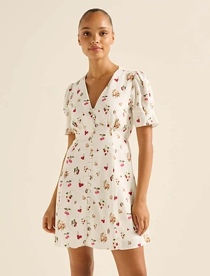 Berna Printed Mini Dress