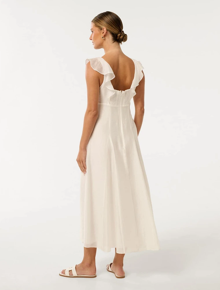 Lenny Petite Godet Midi Dress
