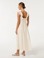Lenny Petite Godet Midi Dress