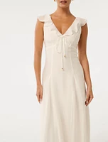 Lenny Petite Godet Midi Dress