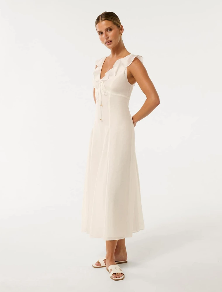 Lenny Petite Godet Midi Dress