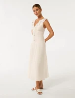 Lenny Petite Godet Midi Dress