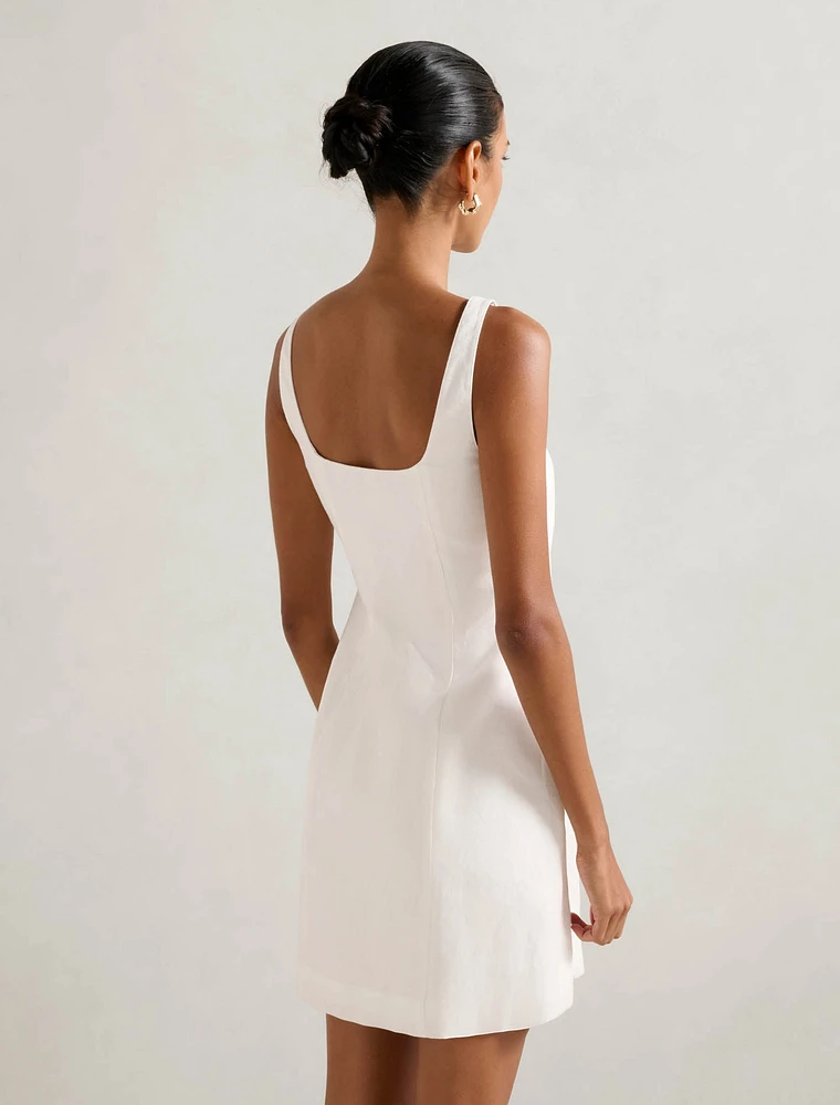 Monica Petite Bow Front Mini Dress
