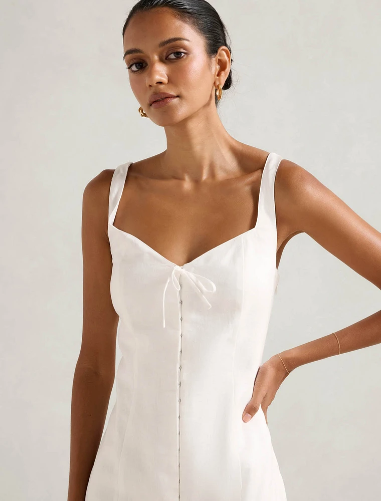 Monica Petite Bow Front Mini Dress
