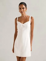 Monica Petite Bow Front Mini Dress
