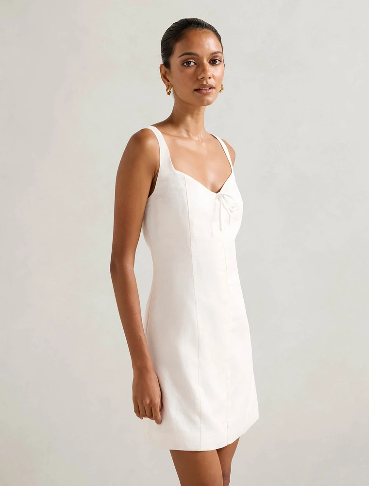 Monica Petite Bow Front Mini Dress