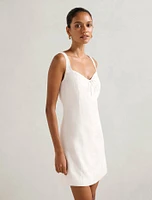 Monica Petite Bow Front Mini Dress