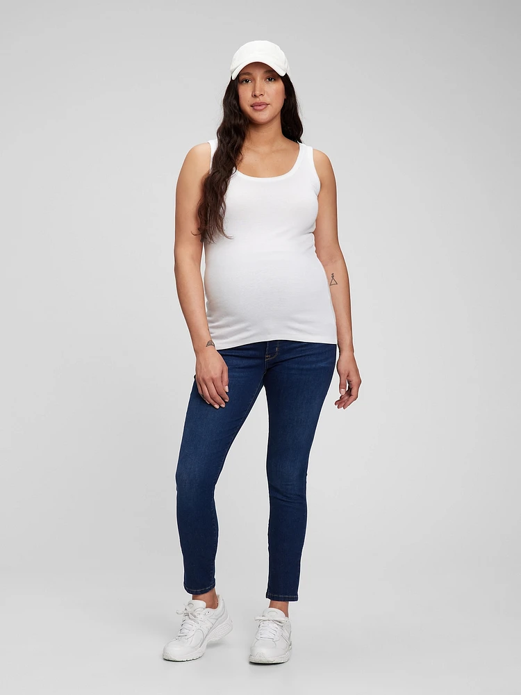 Maternity True Waistband Full Panel Skinny Jeans