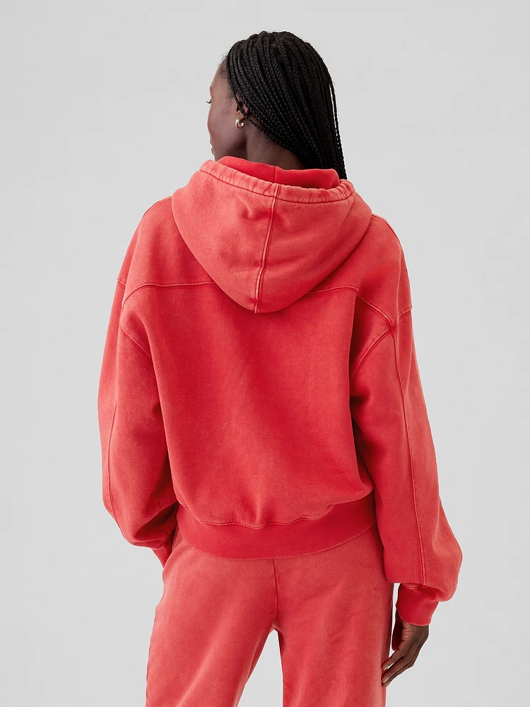 VintageSoft Crop Hoodie