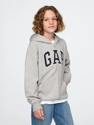 Kids Vintage Soft Logo Zip Hoodie