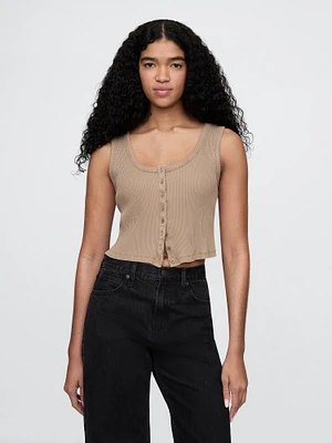 Rib Crop Tank Top