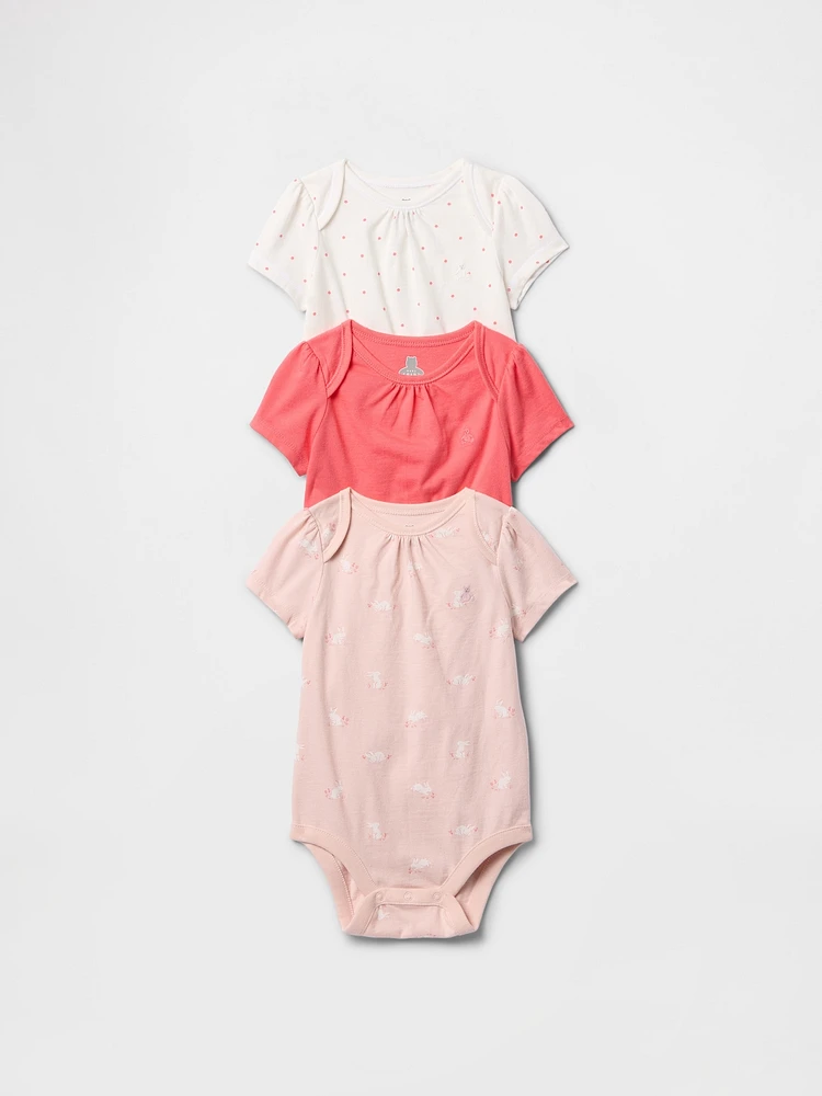Baby First Favorites Organic Cotton Bodysuit (3-Pack