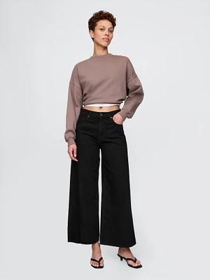 Mid Rise UltraSoft Baggy Crop Jeans