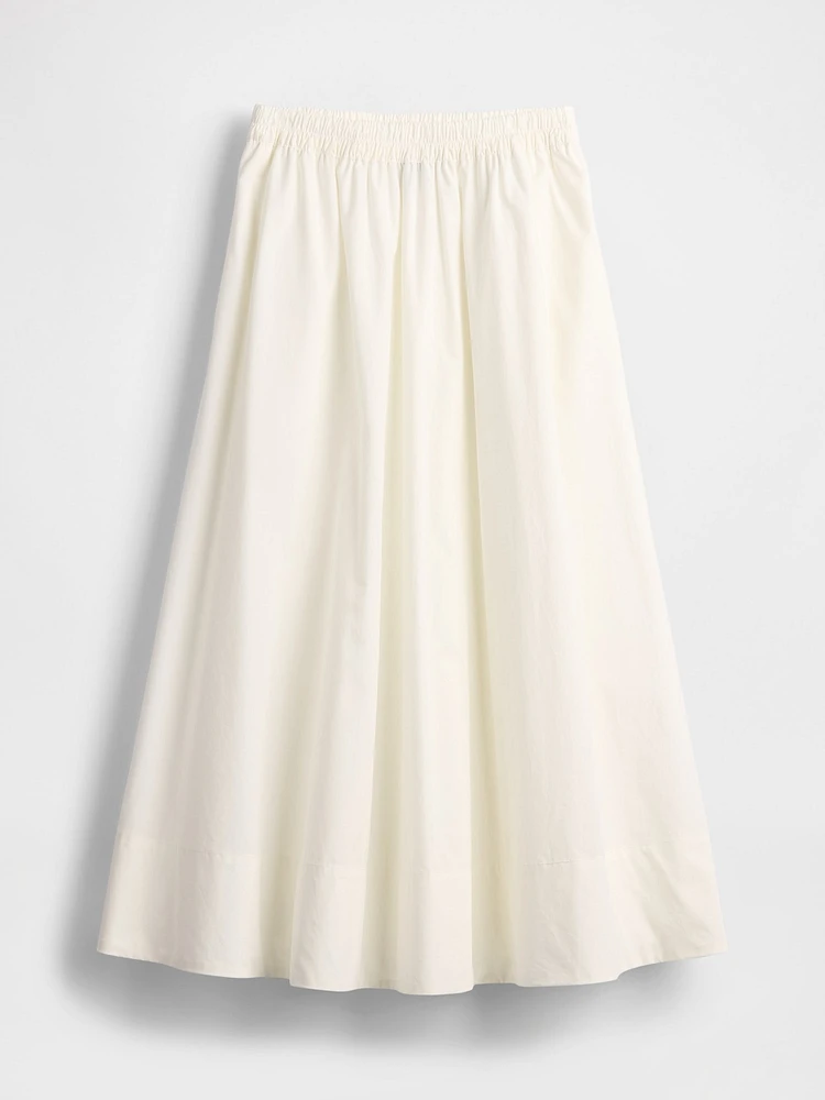 Poplin Maxi Skirt