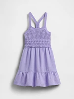 Kids Racerback Crochet Tank Dress