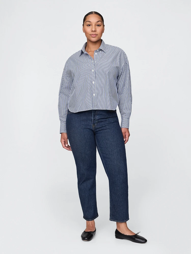 High Rise Cheeky Straight Jeans