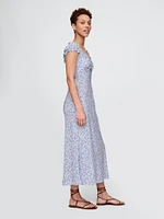 Crepe Sweetheart Maxi Dress