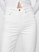 High Rise Cropped Capri Jeans