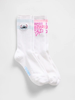 Lilo & Stitch Adult Crew Socks (2-Pack)