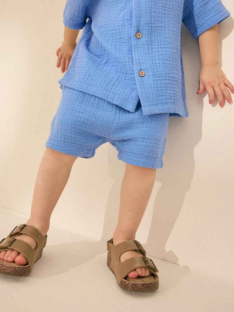 NEXT Toddler Gauze Shirt & Shorts Set