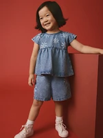 NEXT Toddler Flower Denim Set