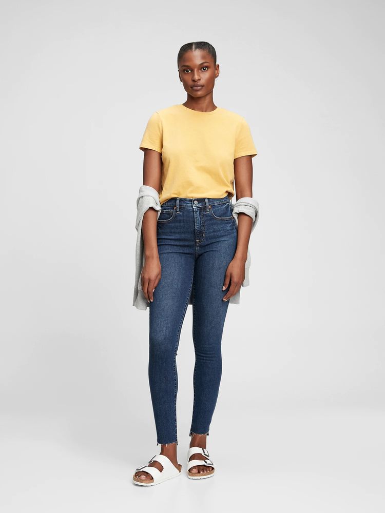 Gap Mid Rise True Skinny Jeans With 