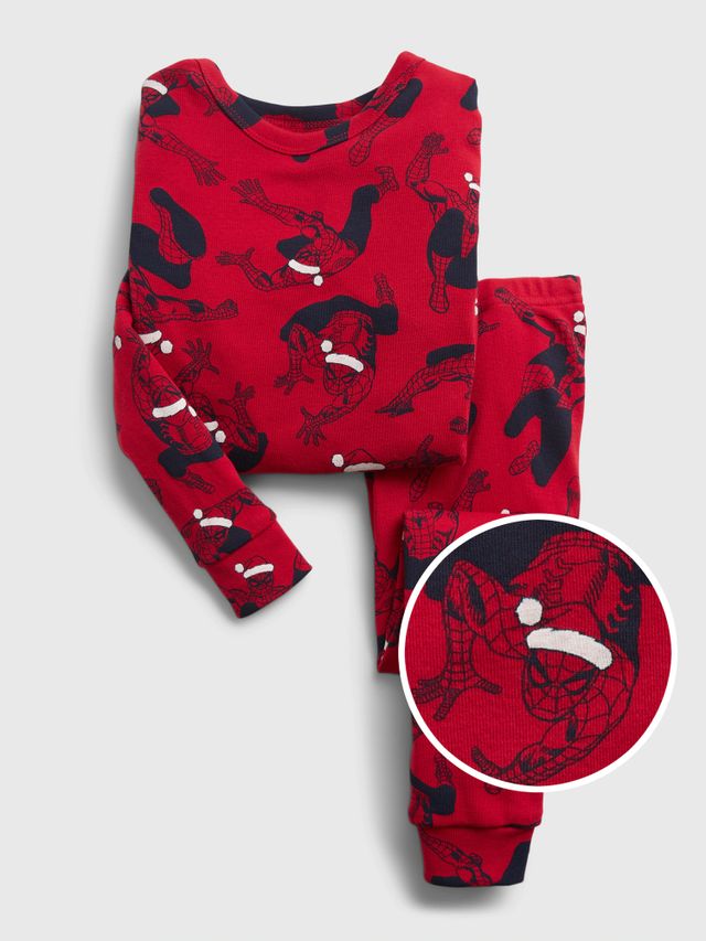 babyGap | Spider-Man 100% Organic Cotton Holiday Print PJ Set