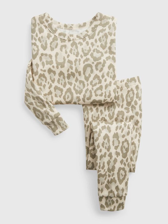 baby100% Organic Cotton Cheetah Print PJ Set
