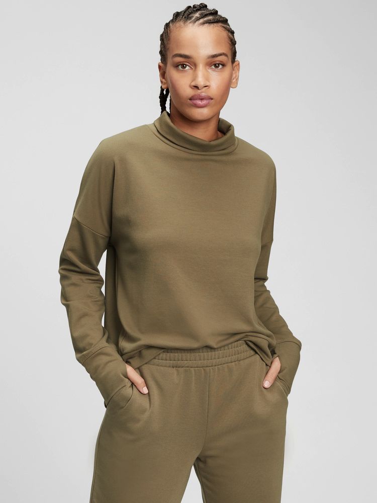Vintage Soft Turtleneck Sweatshirt 