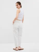 Mid Rise Twill Cargo Pants