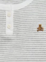 Pyjama henley en coton biologique pour Bébé et Tout-petit
