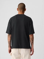 T-shirt douillet décontracté à poche