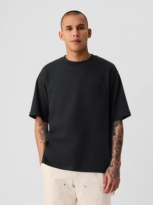 T-shirt douillet décontracté à poche