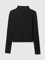 Featherweight Cropped Turtleneck