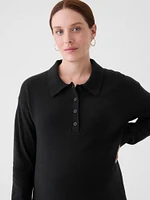 Maternity CashSoft Polo Shirt Sweater