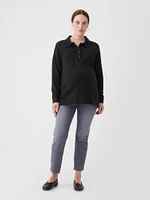Maternity CashSoft Polo Shirt Sweater