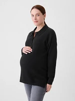 Maternity CashSoft Polo Shirt Sweater