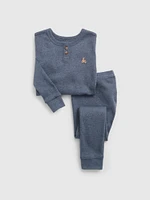 Pyjama henley chiné en coton biologique pour Bébé et Tout-petit