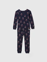 Pyjama à motif des Fêtes en coton biologique babyGap