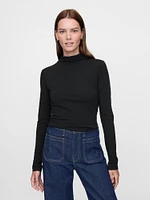Featherweight Cropped Turtleneck