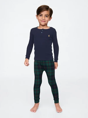 Pyjama henley en coton biologique brossé pour Bébé et Tout-petit